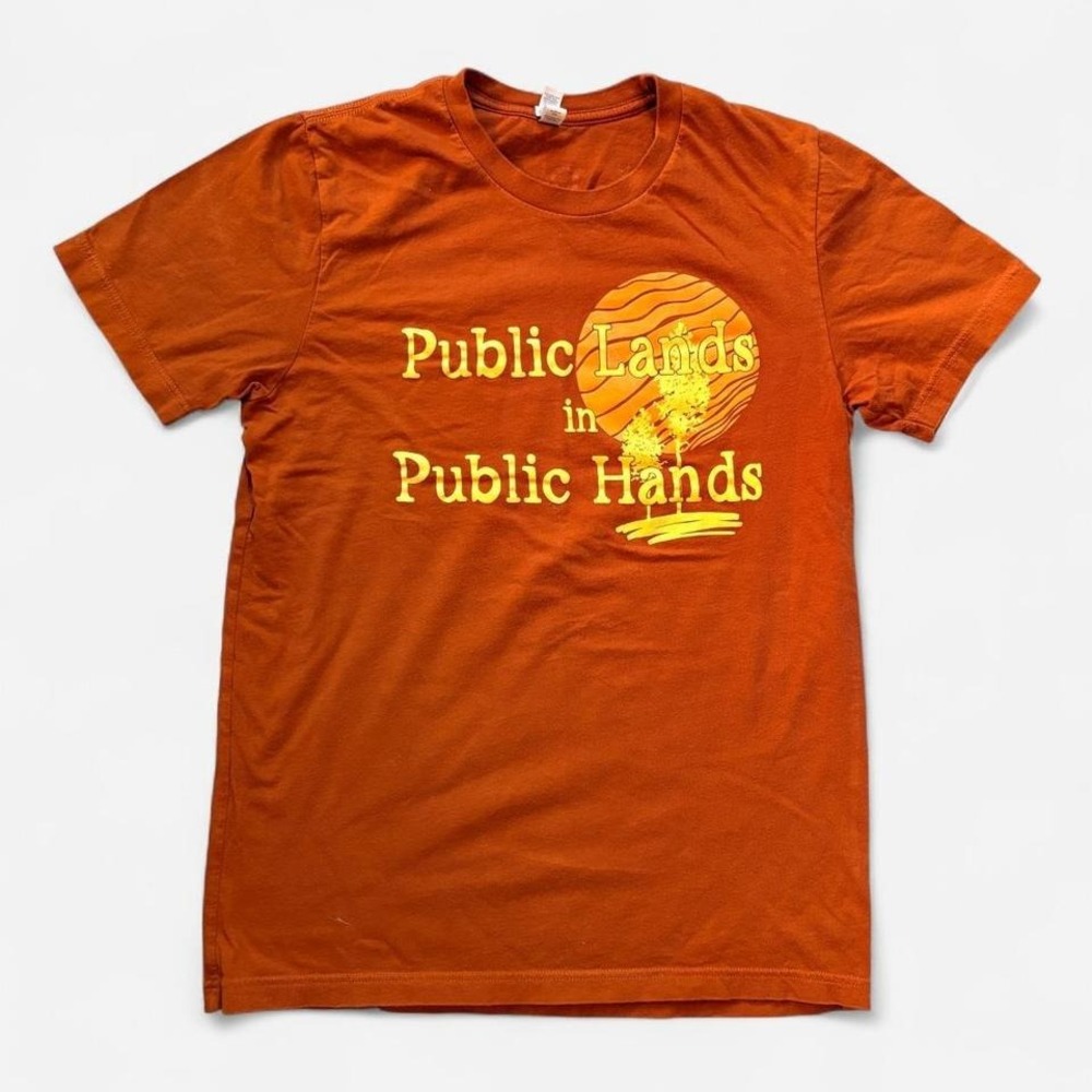 Natural Parks Tee Orange T-Shirt Graphic Public Lands Roam Free M Gorpcore